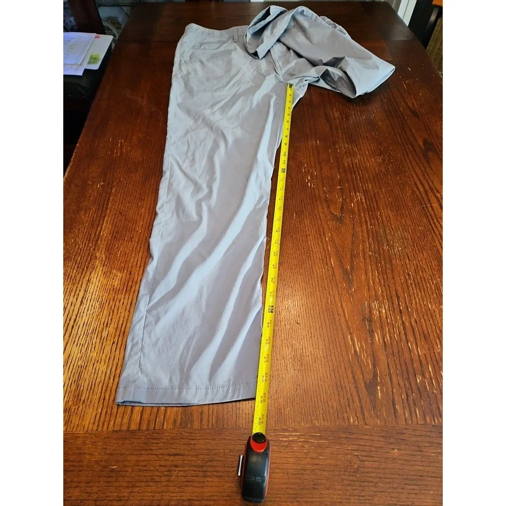 North‎ Face Pants Mens 34 Gray Short Cargo Nylon Outdoors Hiking Climbing(A374)